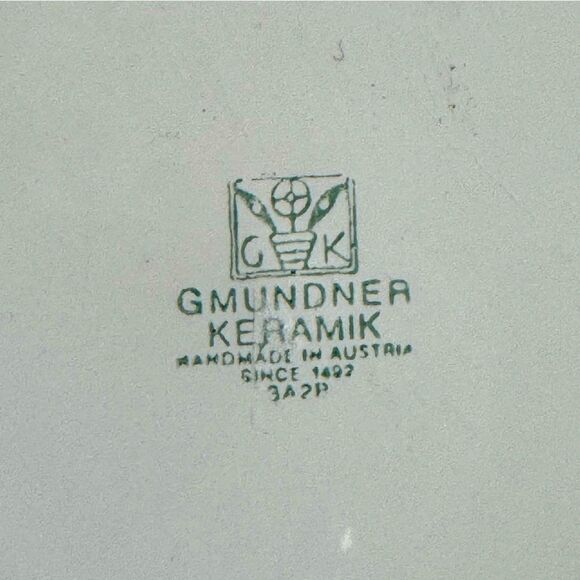 Bordeaux Wine Red Deer Gourmet Breakfast Plate 8 5/8” Gmundner Keramik Rare NWT - Picture 10 of 10